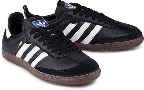 adidas originals schwarze offene sneakers mit schnürung schwarz|adidas Originals SAMBA OG .